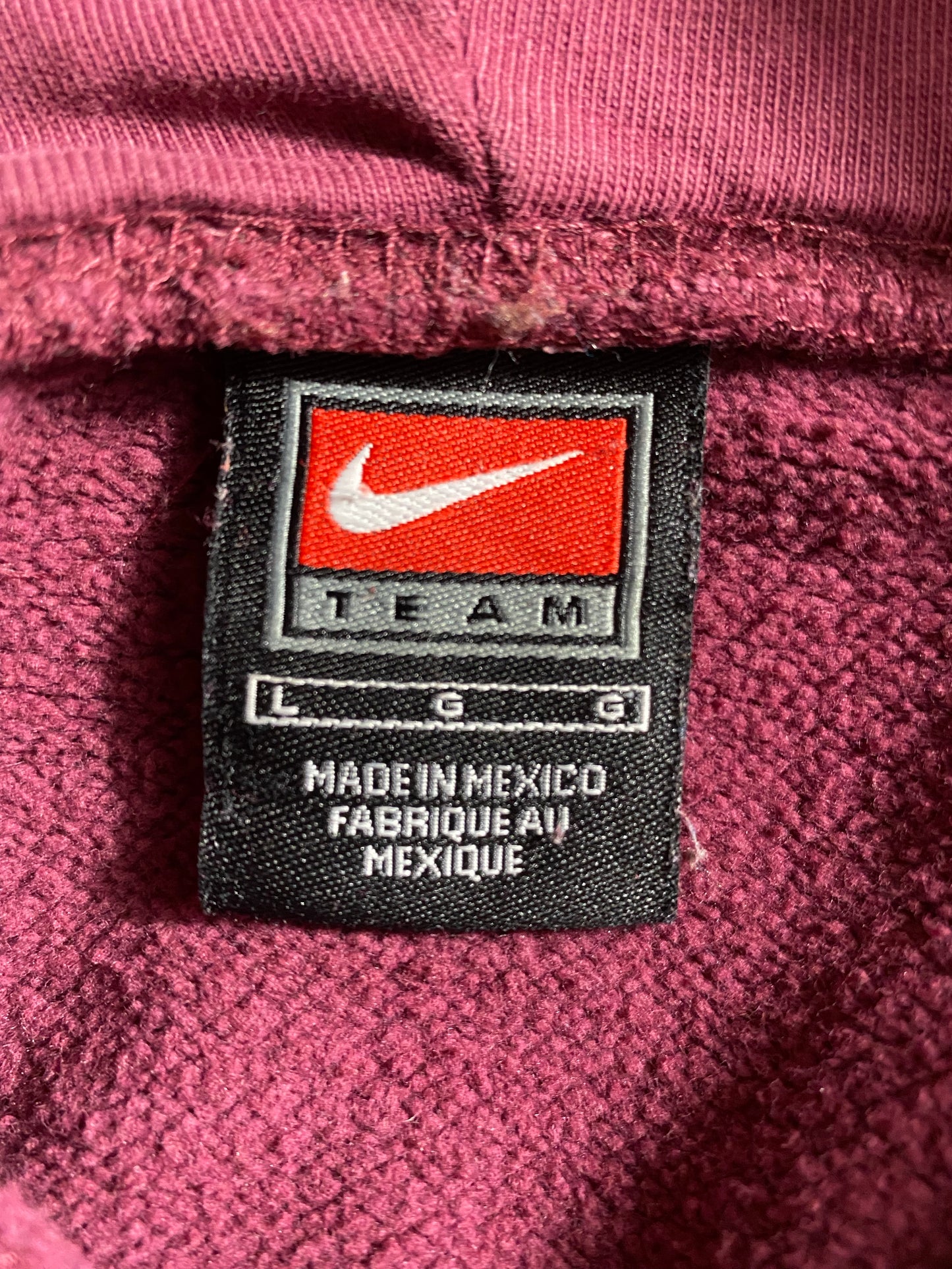 00' NIKE ARIZONA STATE Size L Vintage Hoodie Sweat-Shirt / K4645