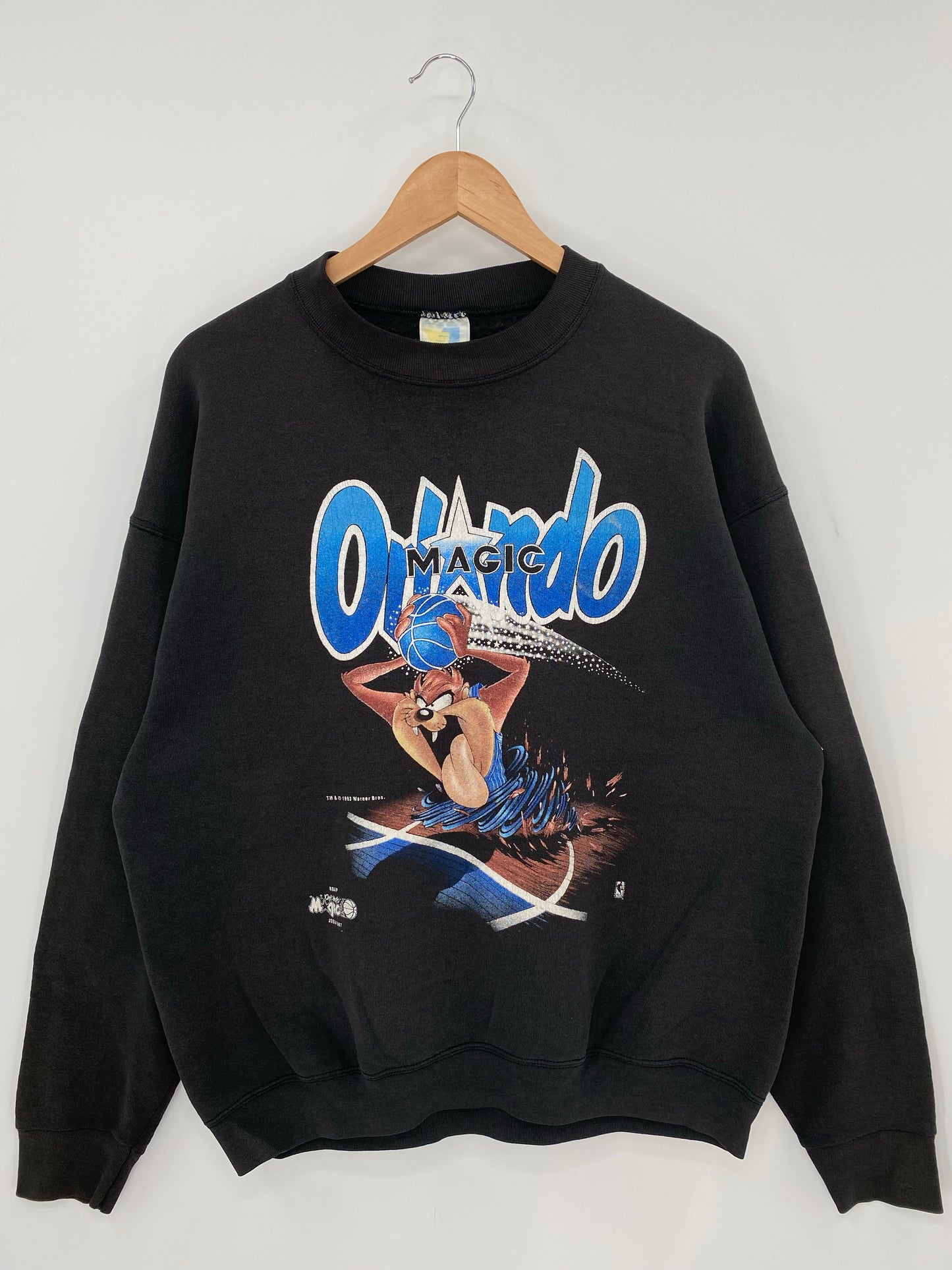 1993 ORLAND MAGIC x TAZ Size XL Vintage NBA Sweat-shirt / K7094