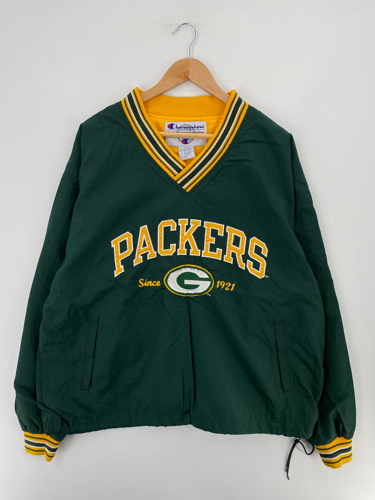 Vintage Champion x GREEN BAY PACKERS Size L NFL Nylon Jacket / E3747N