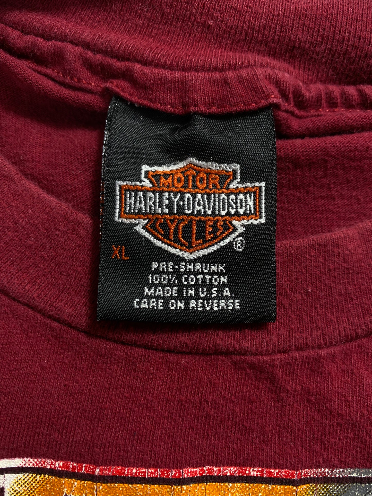 1995 HARLEY DAVIDSON Made in USA Size XL Vintage T-Shirt / A672