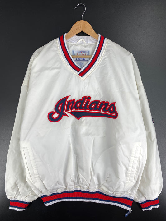 00’s STARTER CLEVELAND INDIANS Size XXL Vintage MLB Nylon Jacket / A5285