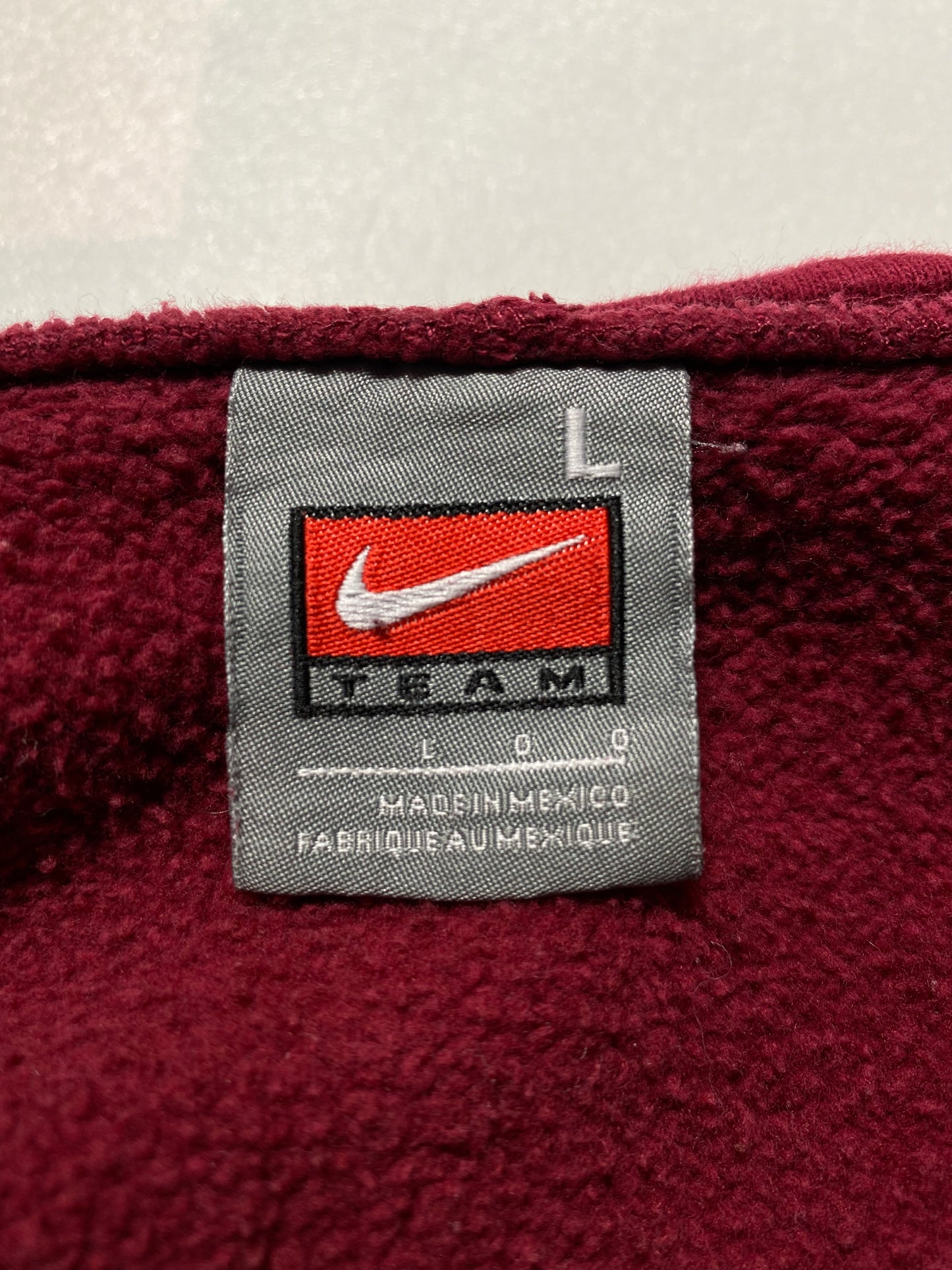00' NIKE FLORIDA STATE Size L Vintage College Hoodie Sweat-Shirts/ A137