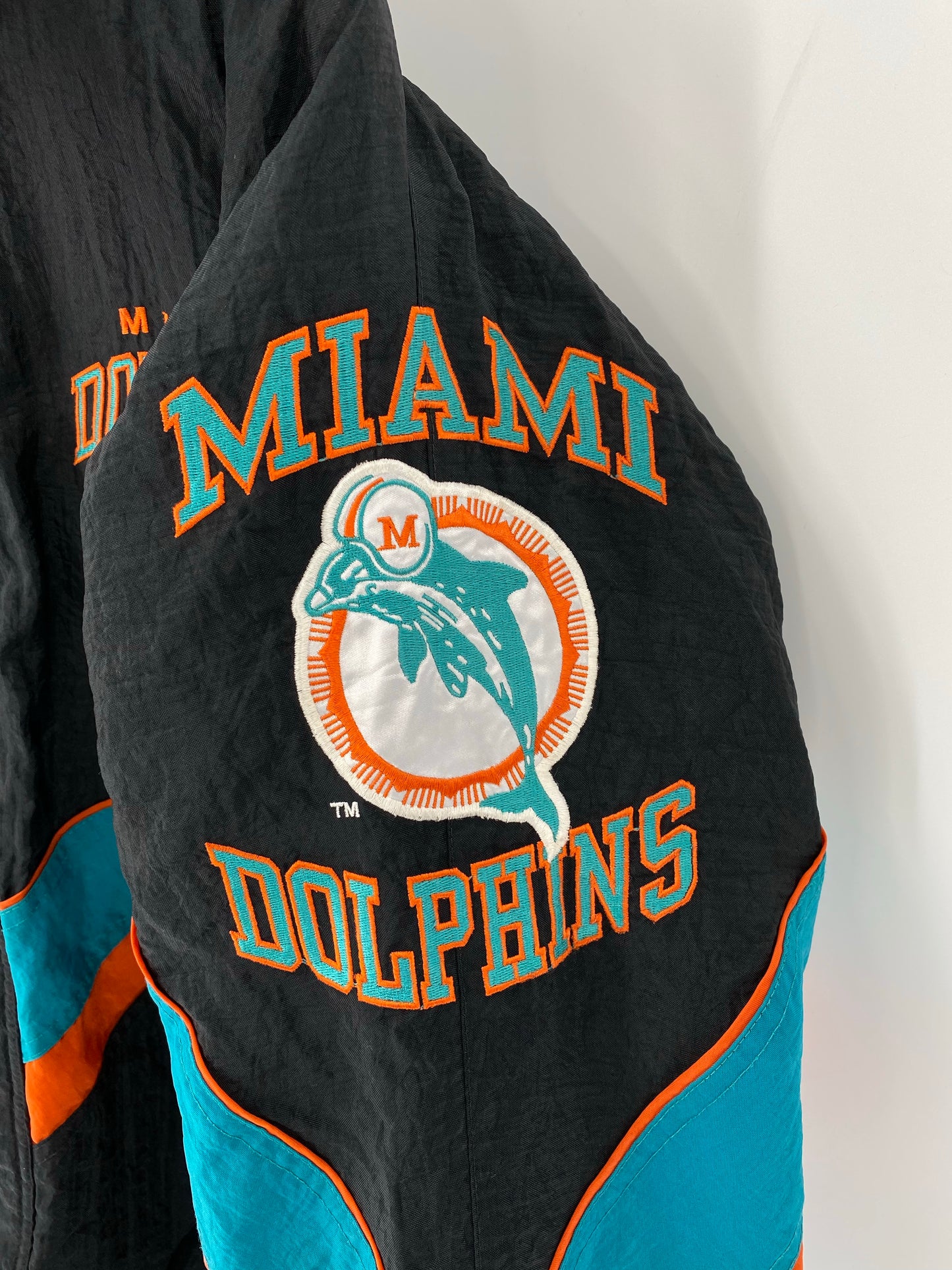 90's STARTER MIAMI DOLPHINS Size XL Vintage NFL Nylon Jacket / K5626