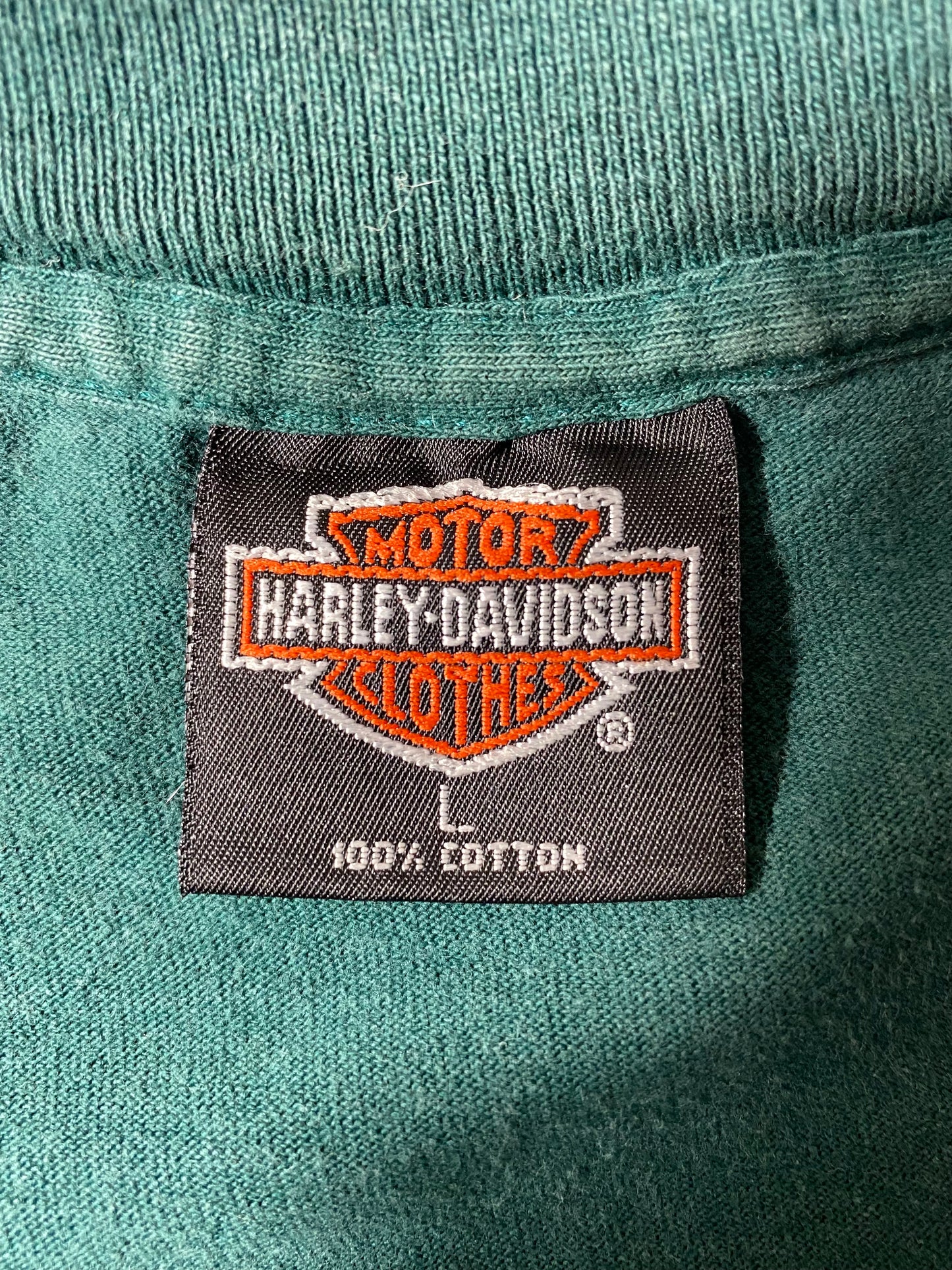 1989 HARLEY DAVIDSON Made in USA Size L Vintage T-Shirt / K4312