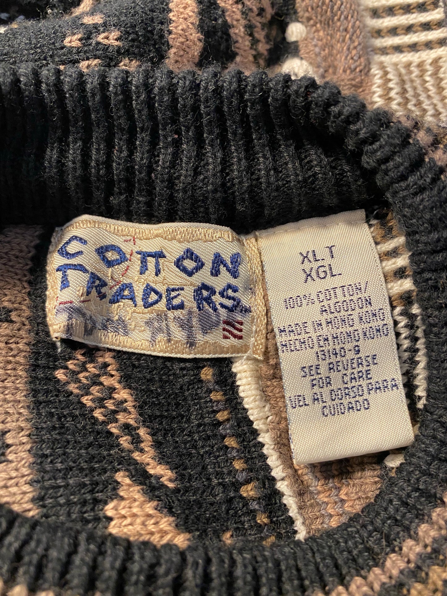 Vintage 3D COOGI- Style Size XL Knit Sweater / K7806