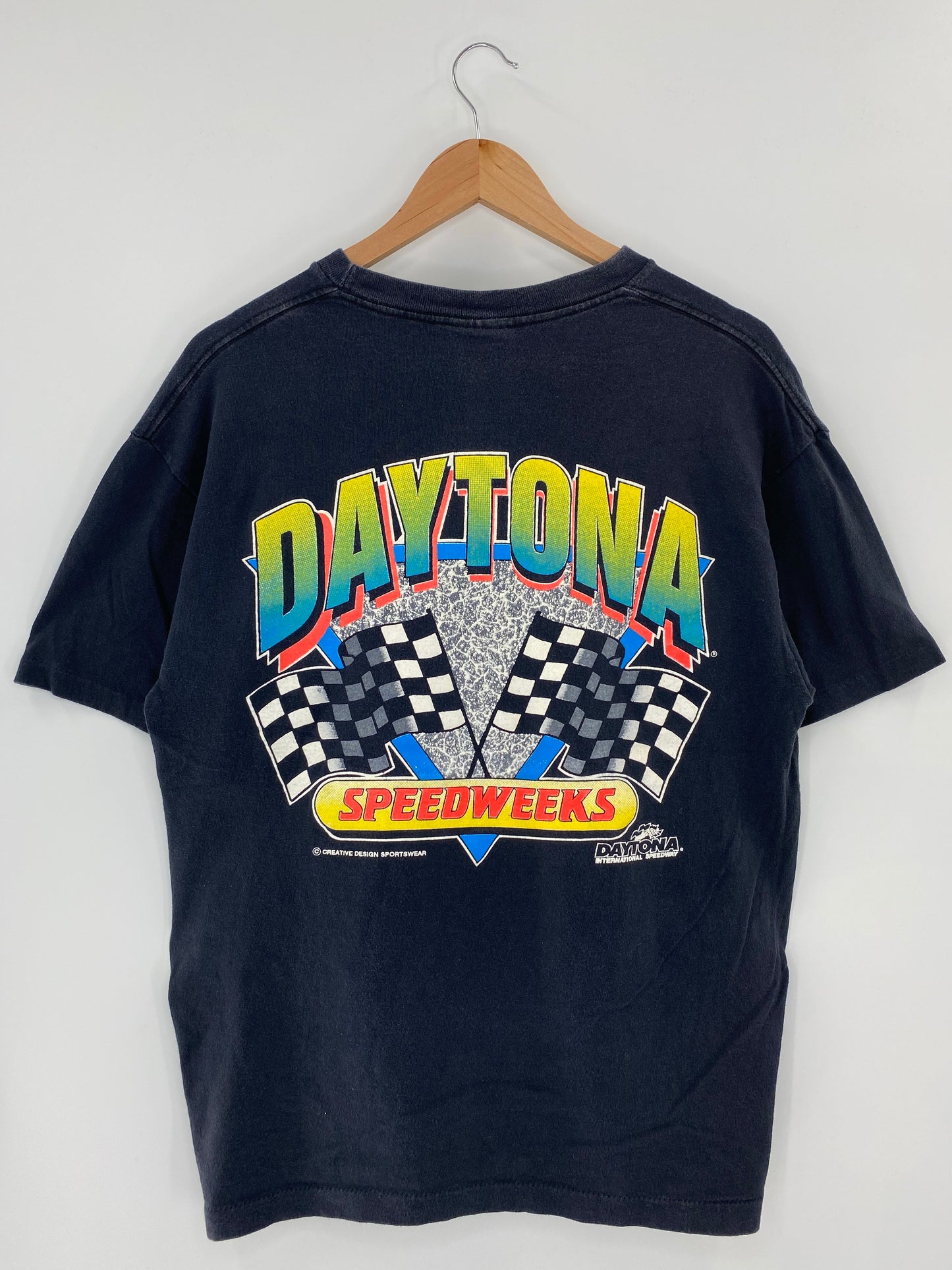 90’s DAYTONA Made in USA Size L Racing-T-Shirt / k5051