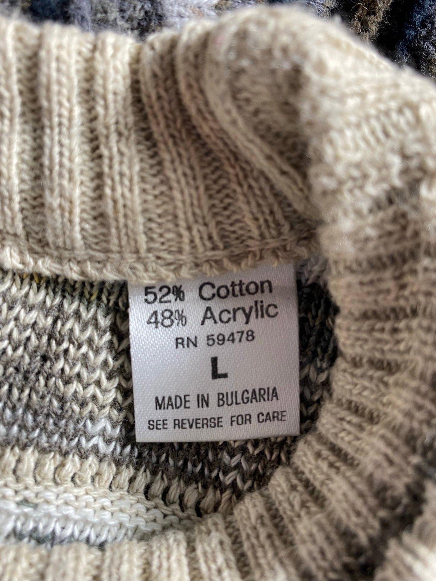 Vintage 3D COOGI- Style Size L Knit Sweater / A8945