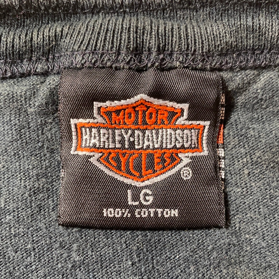 1995 HARLEY DAVIDSON Made in USA Size L Vintage T-Shirt / E2790T