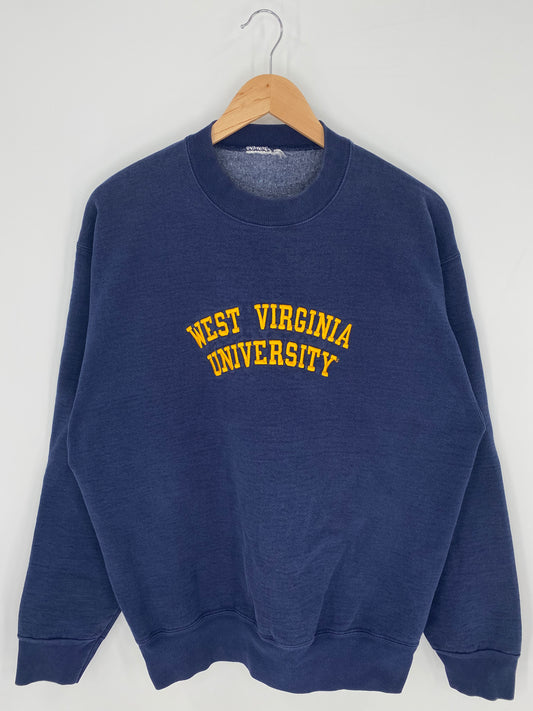 90’s WEST VIRGINIA UNIVERSITY Size No Tag (Approx.L) College Sweat-Shirts/ A79