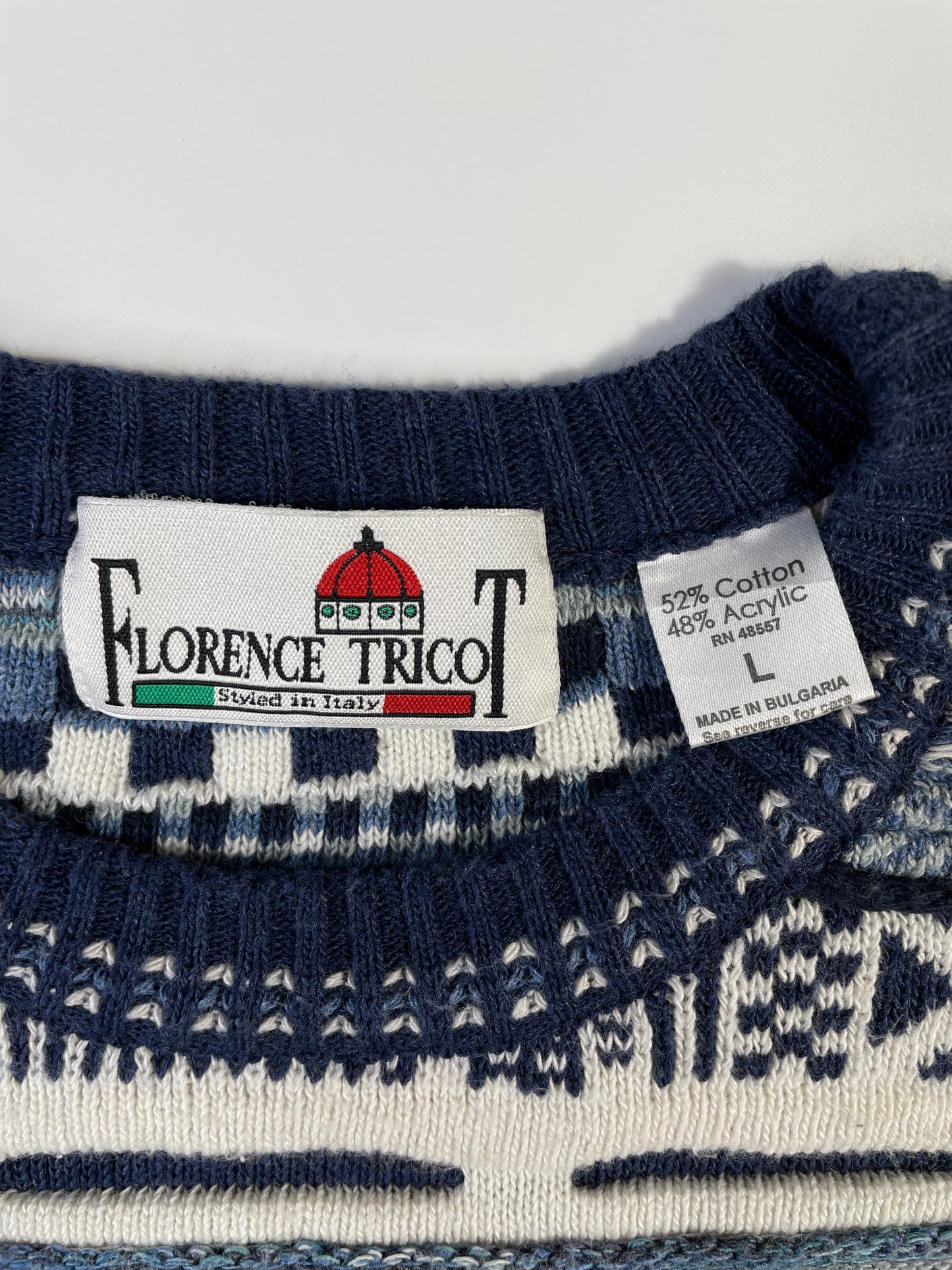 Vintage 3D COOGI- Style Size L Knit Sweater / A7965