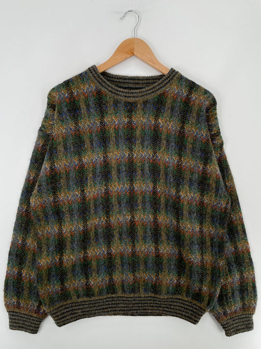Vintage CLUB FELLOW Size Approx.L Acrylic Knit Sweater / E3608K