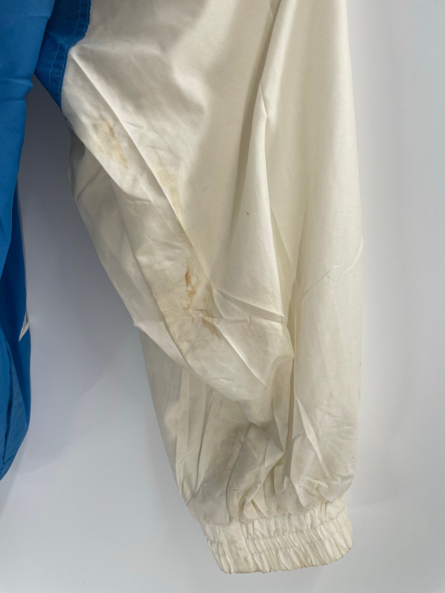 90's CAROLINA PANTHERS Size L Vintage NFL Zip-up Nylon Jacket / A8847