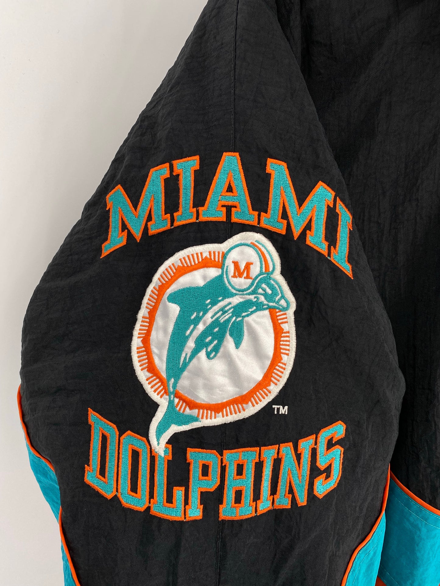 90's STARTER MIAMI DOLPHINS Size XL Vintage NFL Nylon Jacket / K5626