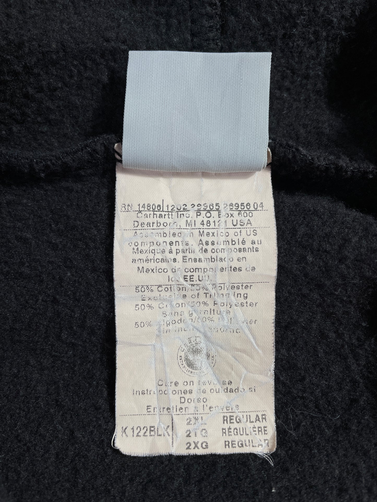 Vintage CARHARTT Size XXL Zip-up Sweat shirt / E4929S