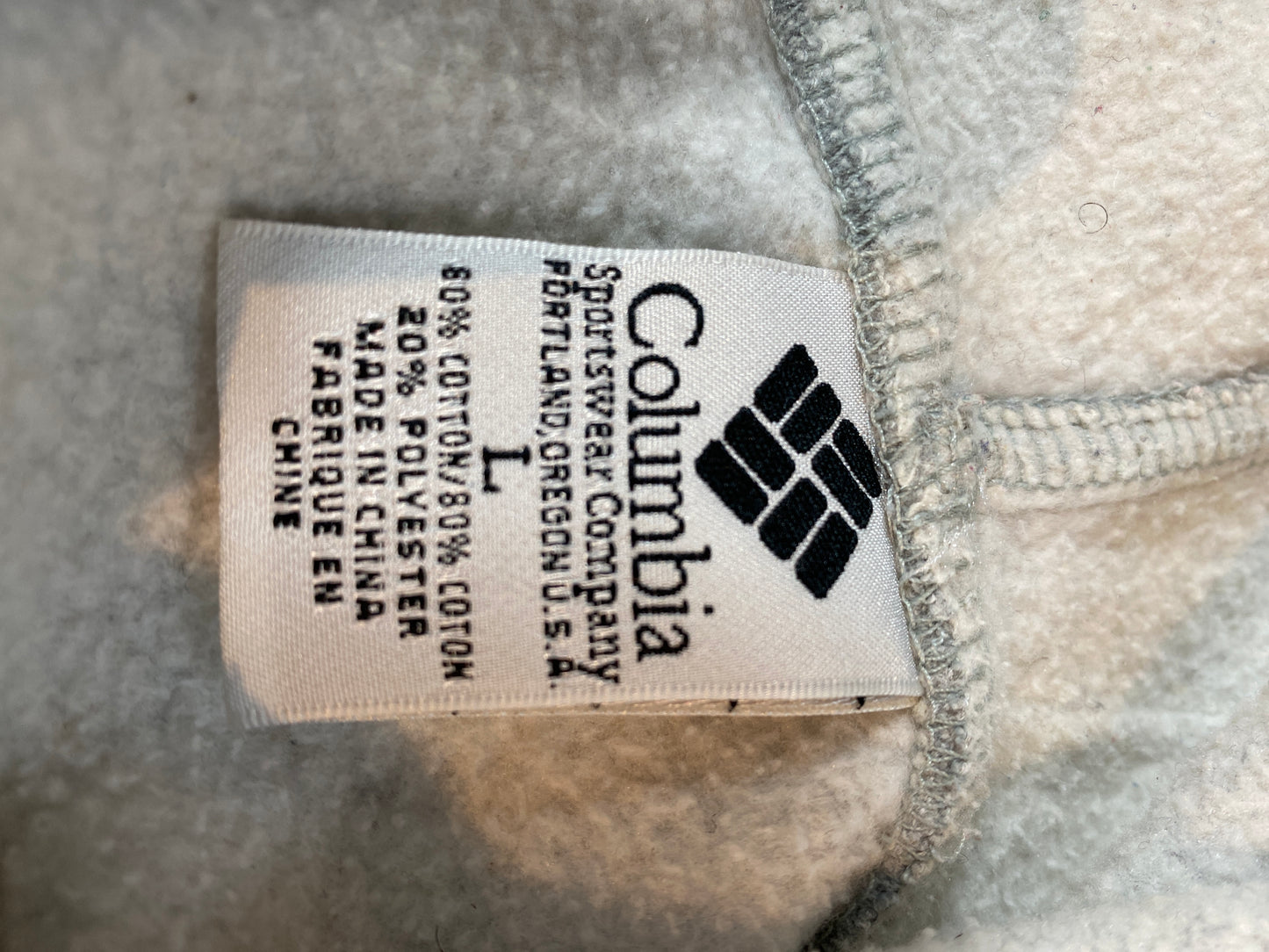 VINTAGE COLUMBIA Size L Hoodie Sweat-shirt  / 9671
