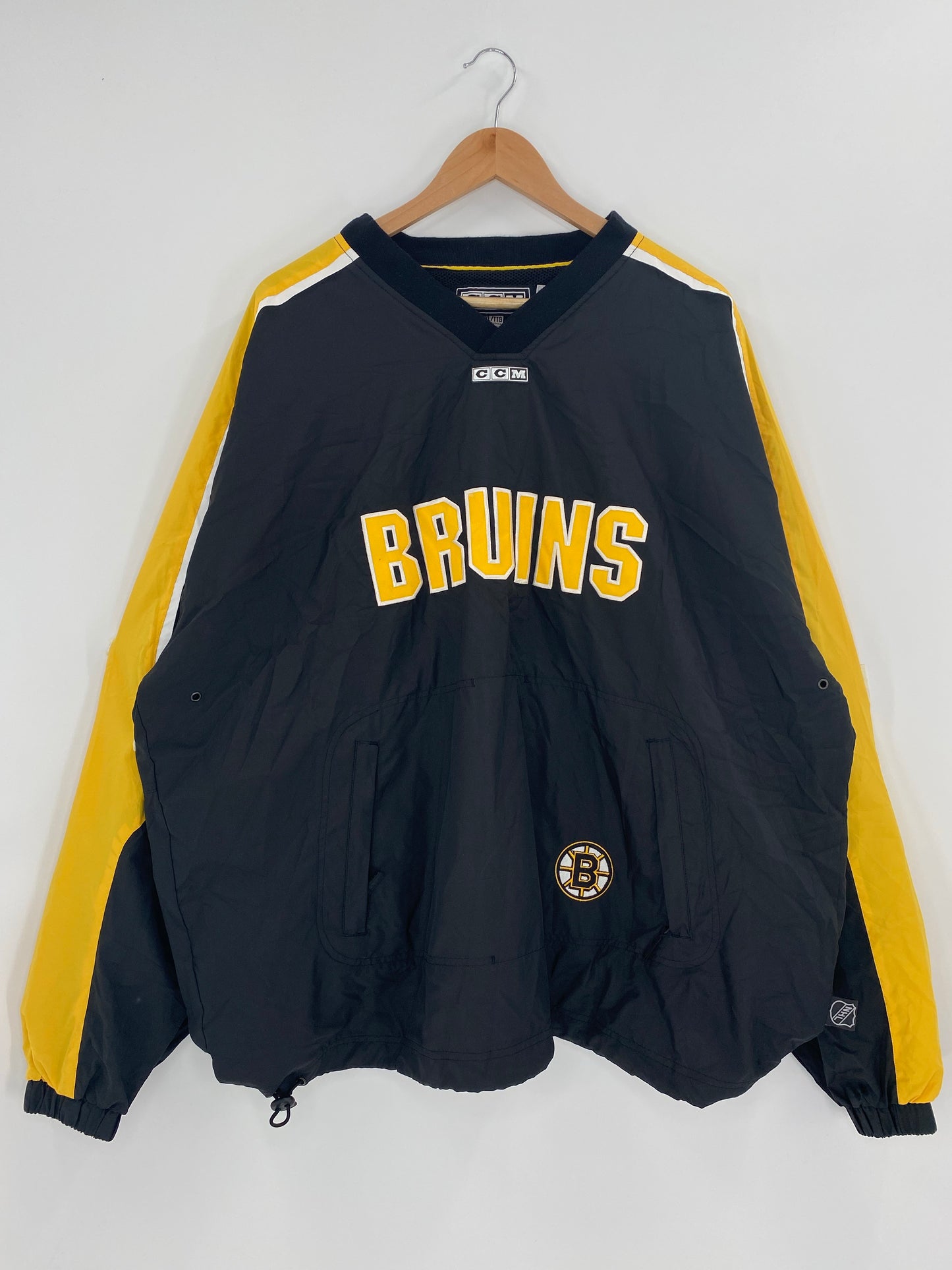 Vintage CCM BRUINS Size XXL NHL Nylon Jacket / K4720