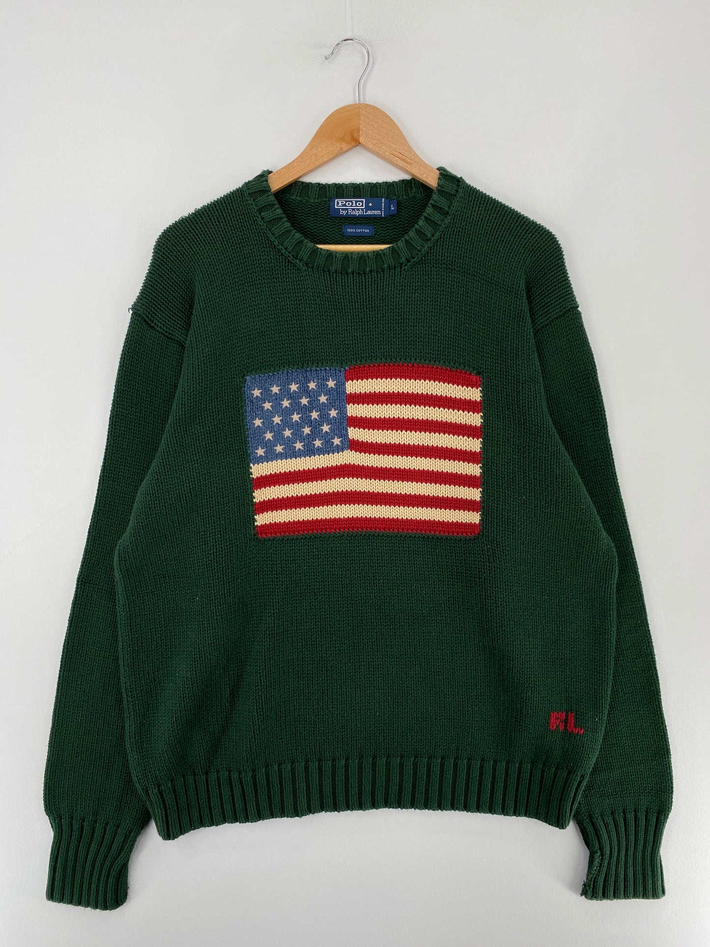 90’s POLO RALPH LAUREN Size L Knit Sweater / E5210K