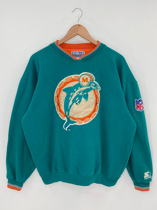 90’s STARTER x MIAMI DOLPHINS Size L NFL Sweat-Shirt/ K7685