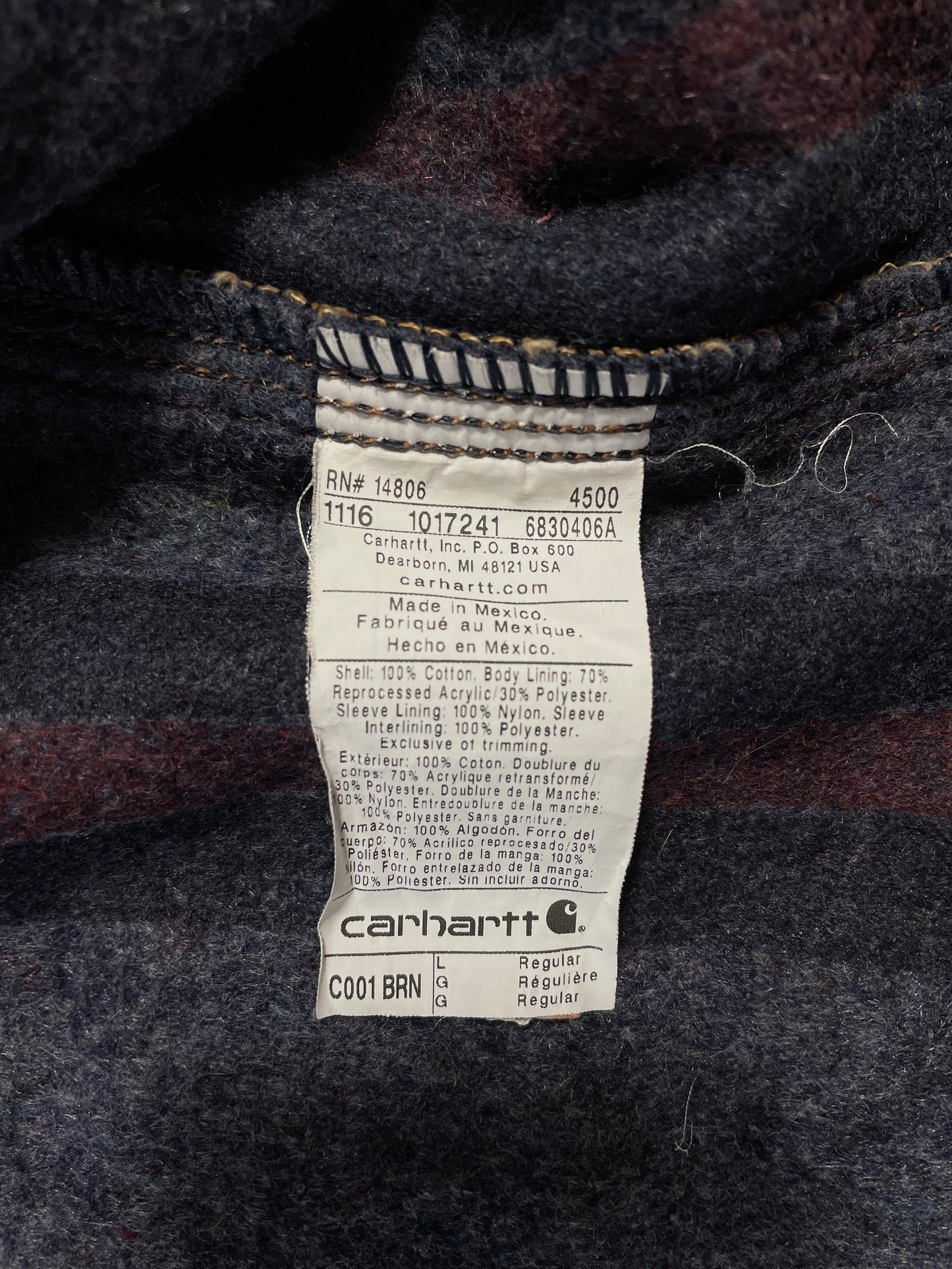 Vintage CARHARTT Size L Duck Jacket / A9104
