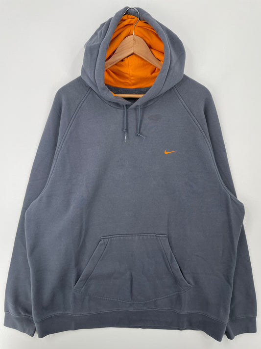 00’ NIKE MINI SWOOSH Size No Tag (Approx. XL) Vintage Hoodie Sweat-shirt / A8869