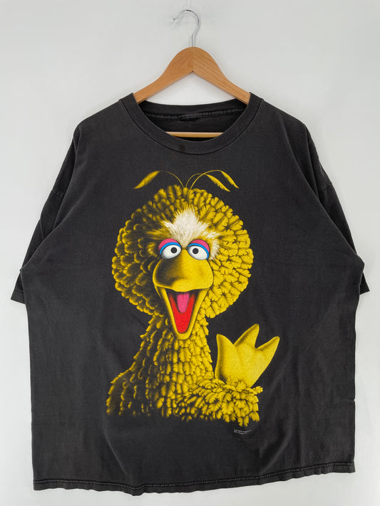90’s SESAMI STREET BIG BIRD Size No Tag (Approx. XXL) Vintage T-shirt / E6446T