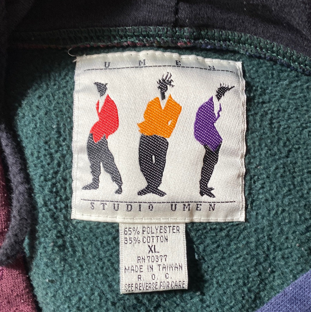 90's STUDIO UMEN Size XL Vintage Hoodie Sweat-Shirt / K8521