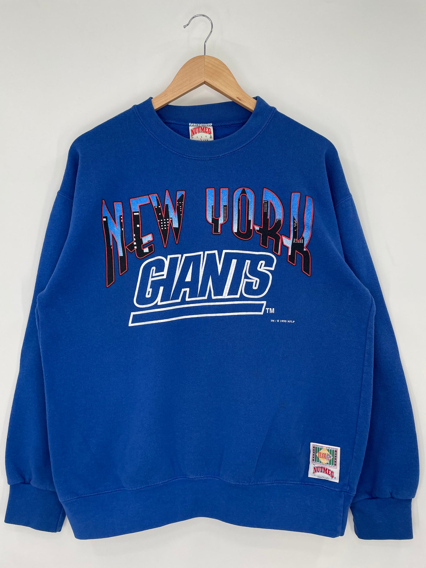 1993 NEW YORK GIANTS Made in USA Size L NFL Sweat-Shirts/ A98
