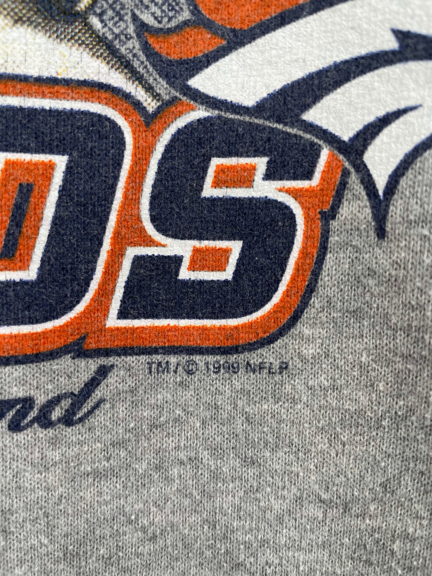 1999' DENVER BROCOS Size L Vintage NFL Sweat-shirt / K5313