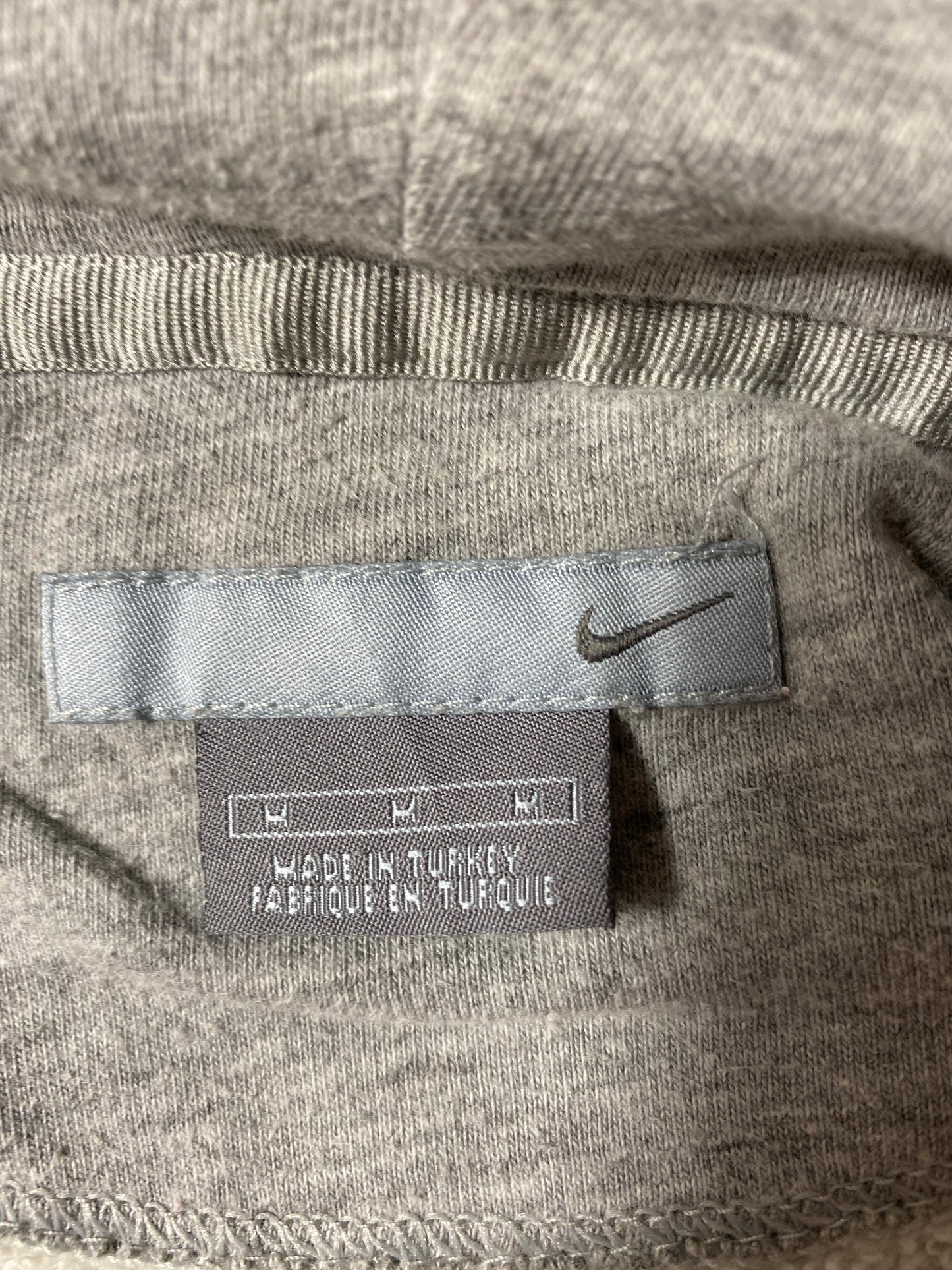 00’ NIKE MINI SWOOSH Size M Vintage Half Zip Hoodie Sweat-Shirt / K4469