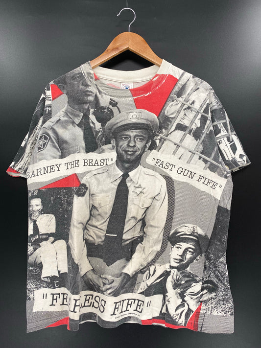 1992 BARNEY FIFE Made in USA Size L Vintage T-Shirt / K4591