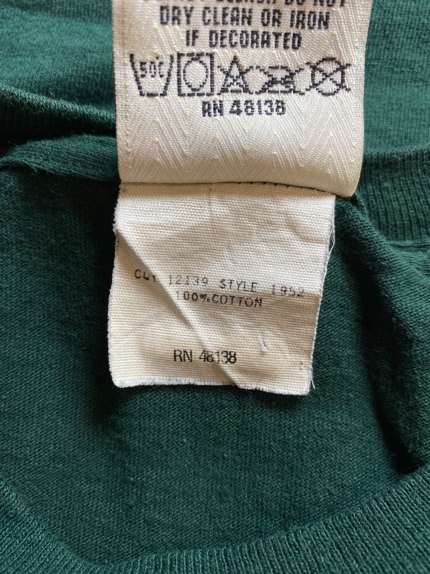 90’s MIAMI HURRICANES Made in USA Size L College T-Shirt / A3171