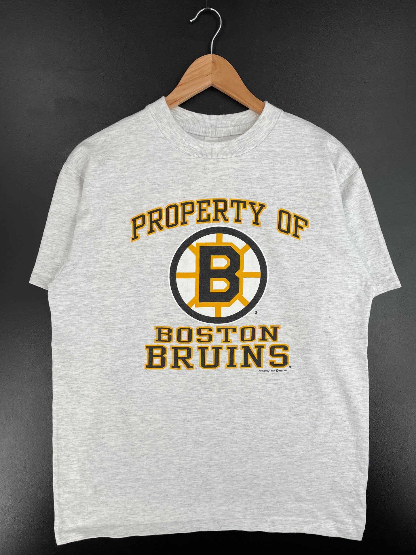 1992 BOSTON BRUINS Made in USA Size M Vintage NHL T-Shirt / E4256T