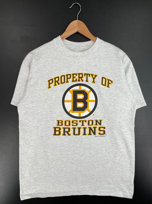 1992 BOSTON BRUINS Made in USA Size M Vintage NHL T-Shirt / E4256T