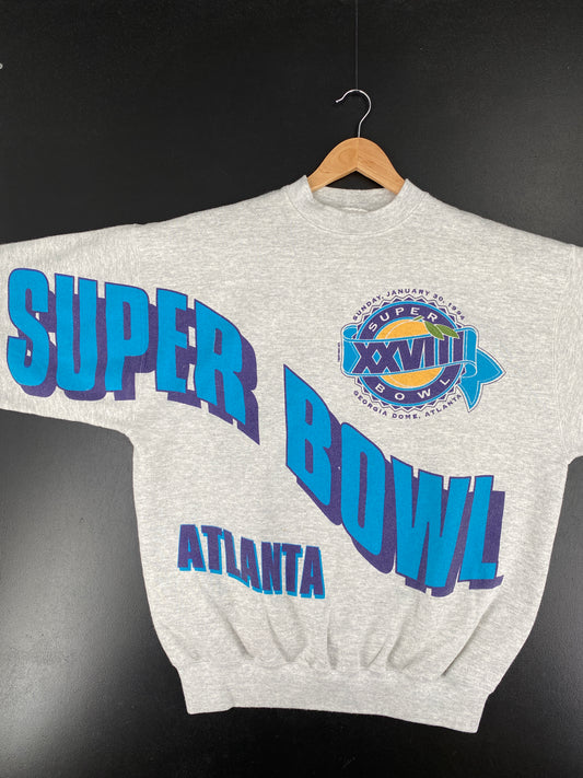 1993 SUPER BOWL XXVII Made in USA Size XL Vintage NFL Sweat-Shirt/ A5732