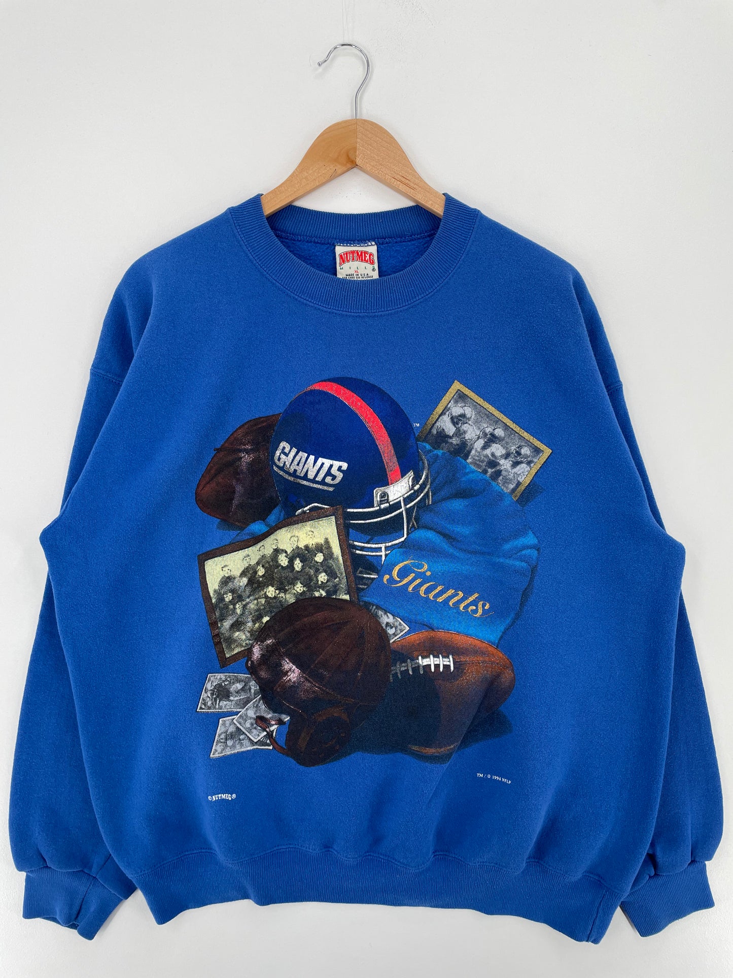 1994 NEW YORK GIANTS Made in USA Size XL Vintage NFL Sweat-shirt / A1997