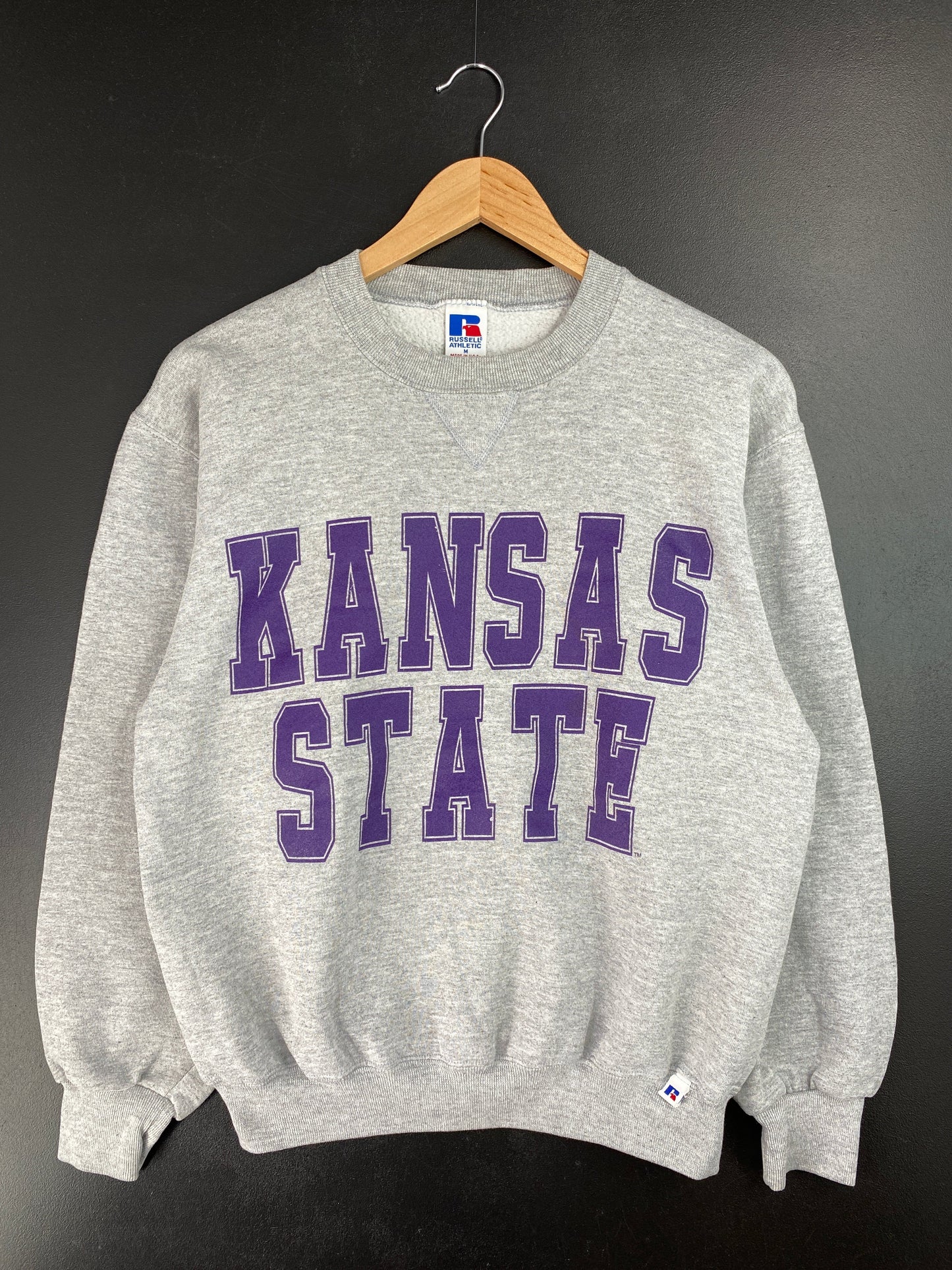 90’s RUSSELL x KANSAS STATE Made in USA Size M College Sweat-shirt / E5178S