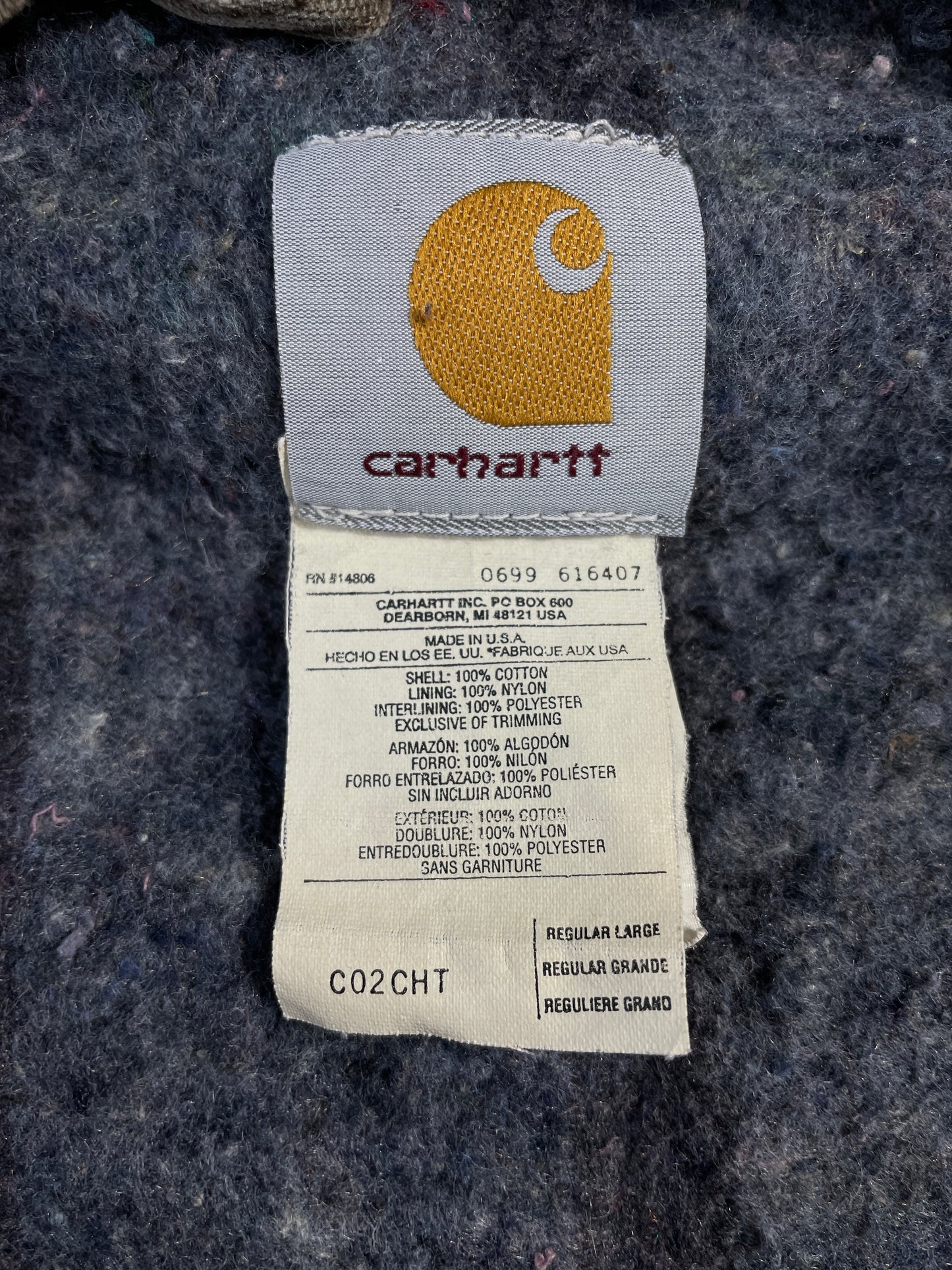 90’s CARHARTT Made in USA Size L Duck Jacket / E653