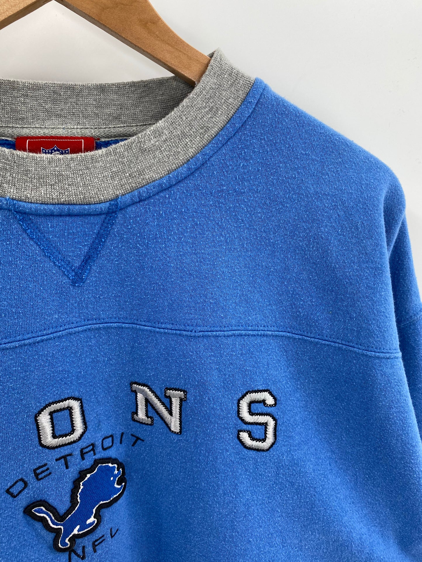 Vintage DETROIT LIONS Size XL NFL Sweat shirt / K5708