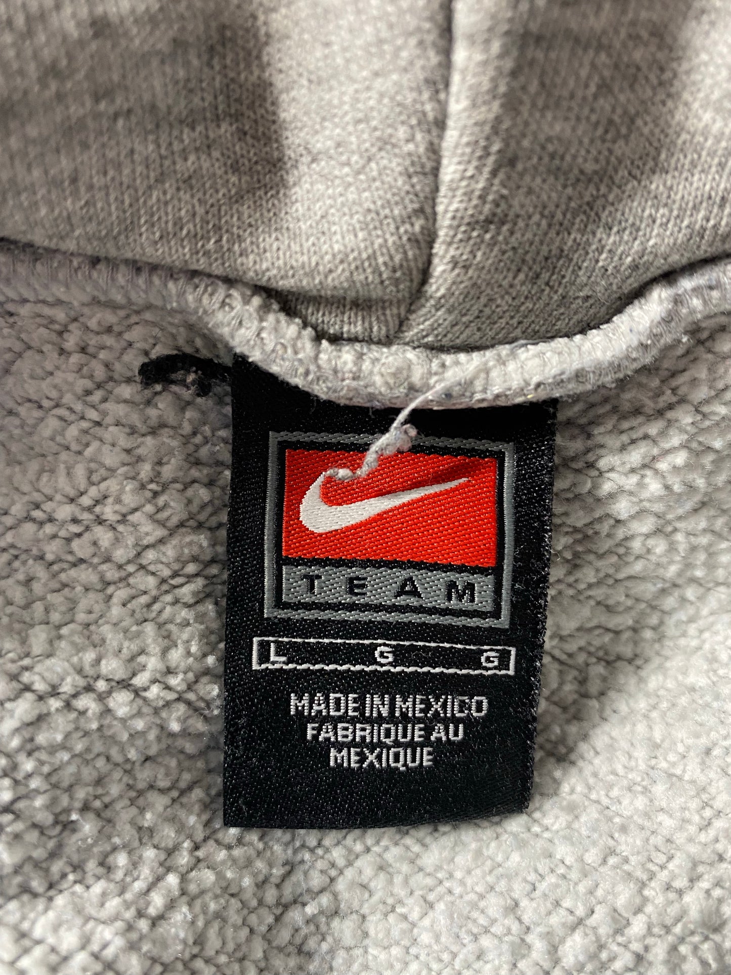 00' NIKE NEBRASKA Size L Vintage Hoodie Sweat-Shirt / K4823