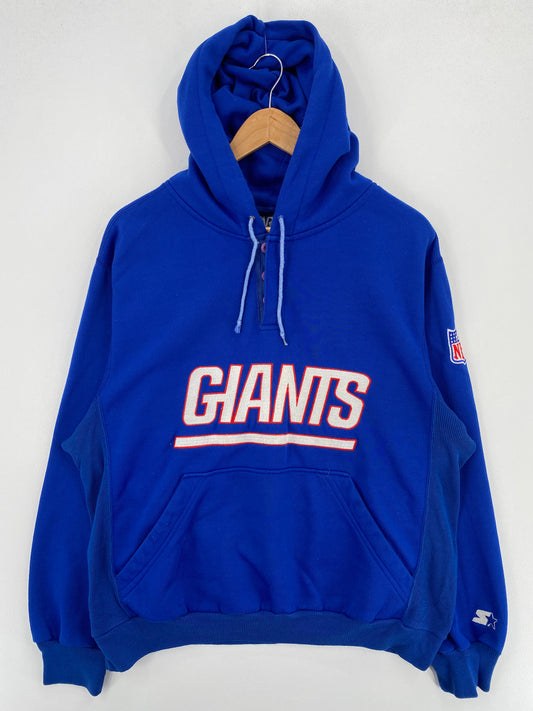90’s STARTER x NEW YORK GIANTS Size L Vintage NFL Hoodie Sweat-Shirt / A5007