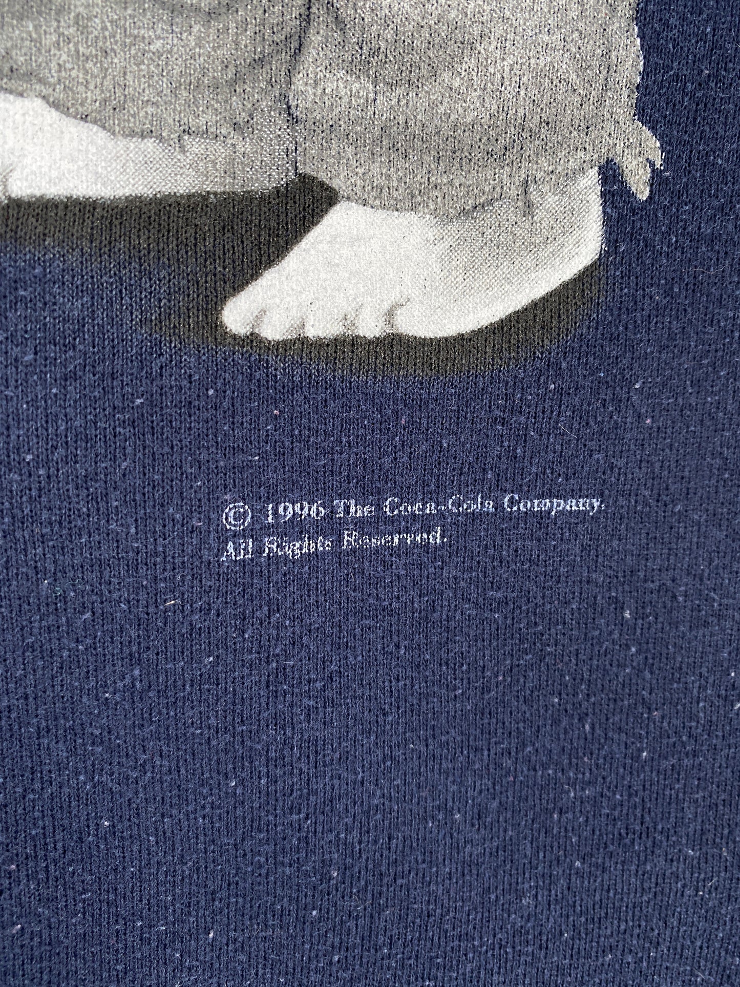 1996 COCA-COLA CHEERS BEARS Made in USA Size XL Vintage Sweat-shirt / A5214