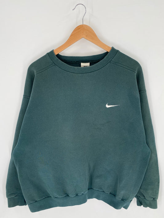 90’s NIKE MINI SWOOSH Size L Vintage Sweat-shirt / K9549