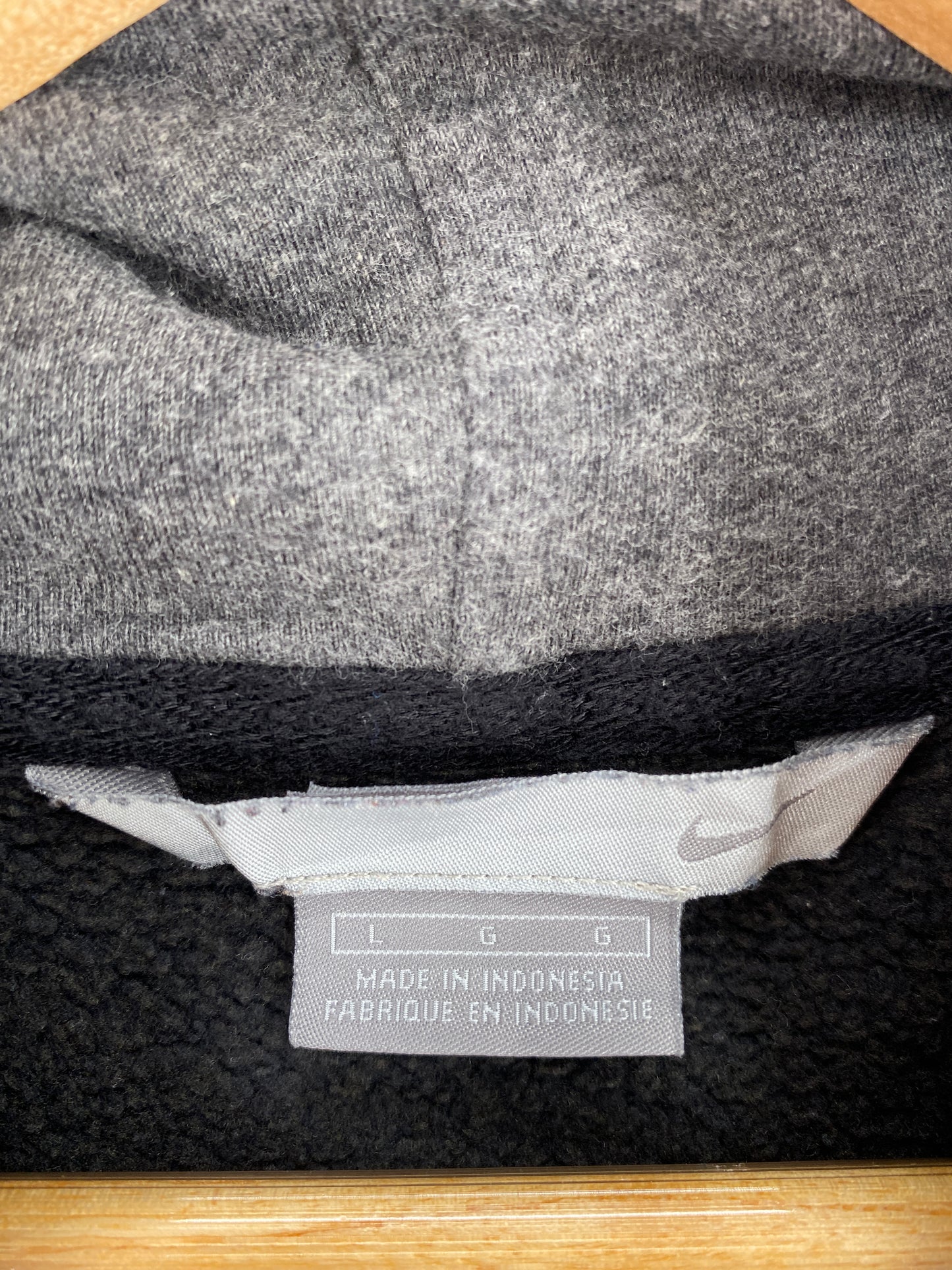 00' NIKE MINI SWOOSH Size L Vintage Hoodie Sweat-Shirt / A5422