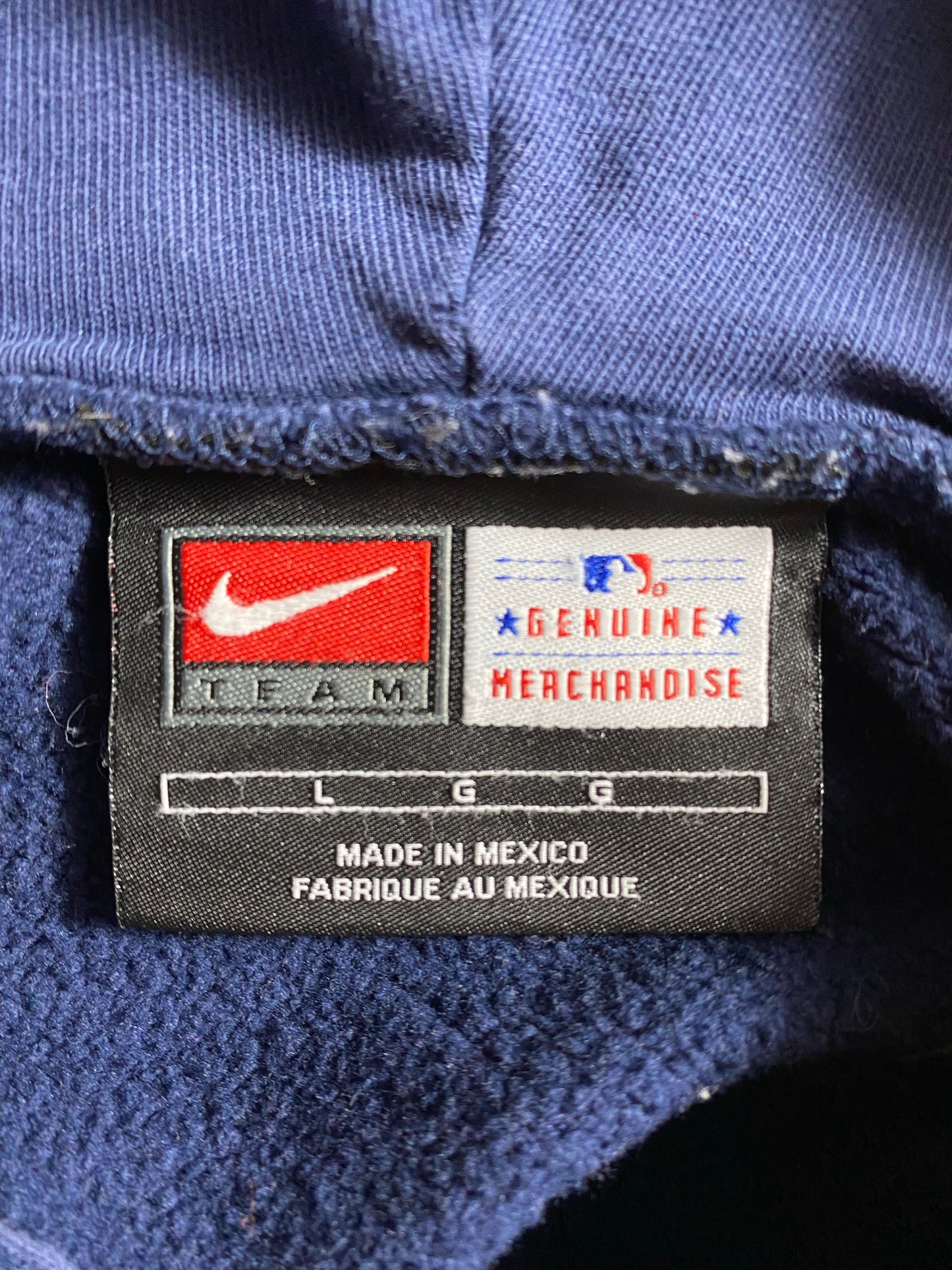 00' NIKE YANKEES Size L Vintage Hoodie Sweat-Shirt / K4560