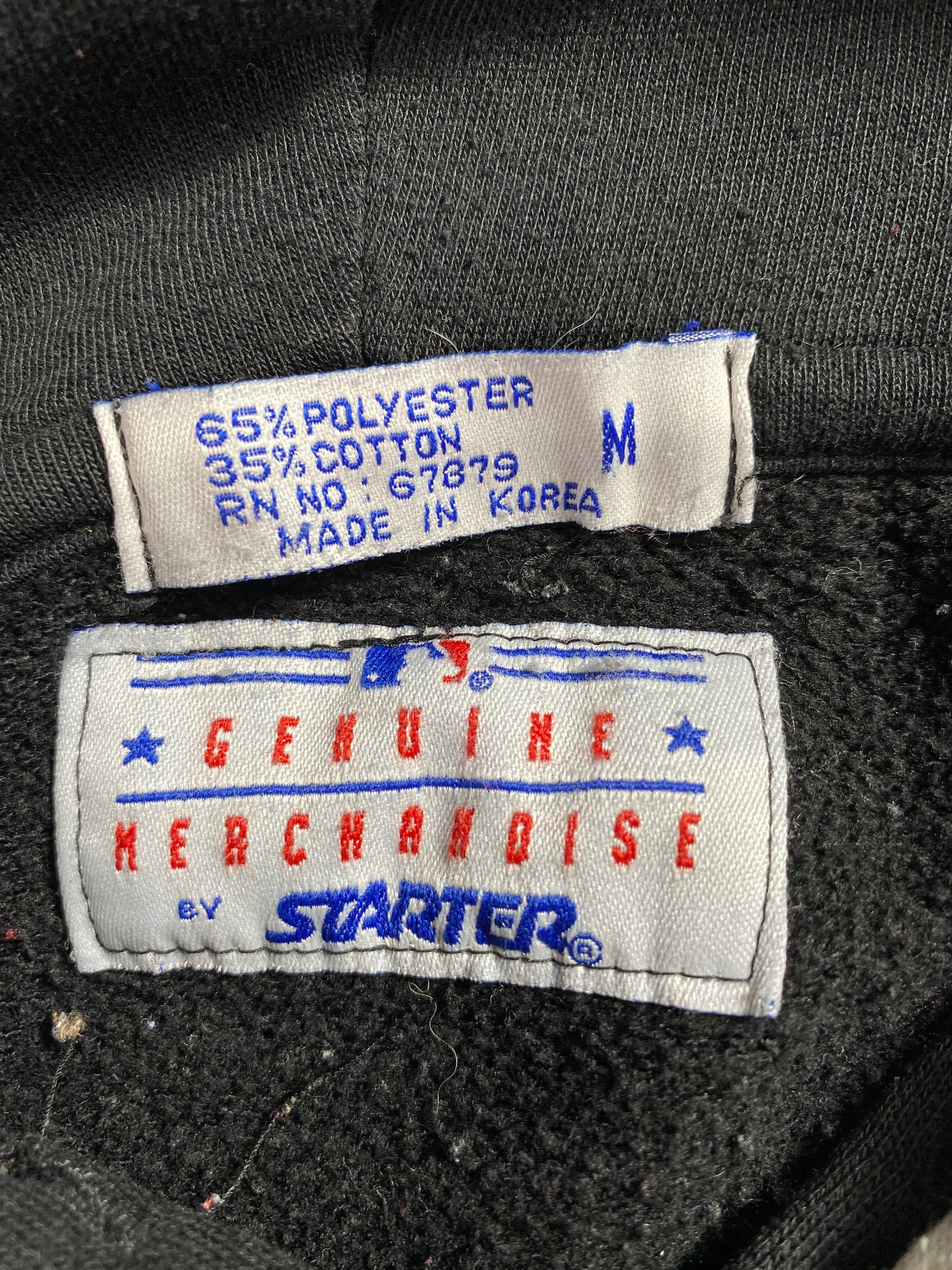 90's STARTER x CHICAGO WHITE SOX Size M Vintage MLB Double Hoodie Sweat-Shirt / A6108