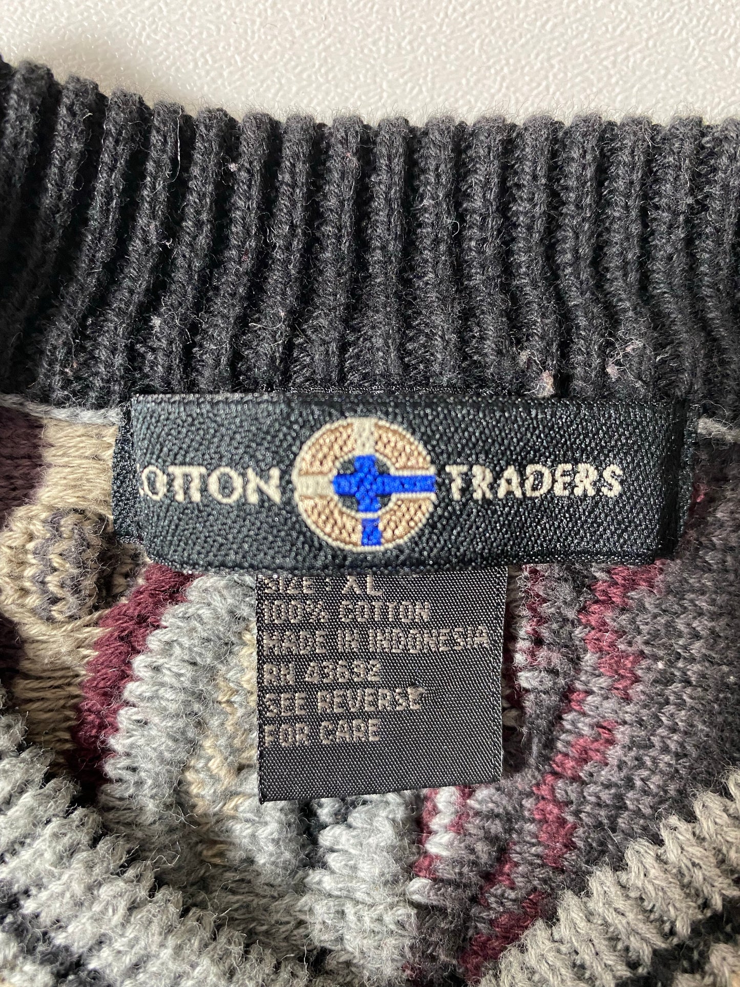 Vintage 3D COOGI- Style Size XL Knit Sweater / K4209