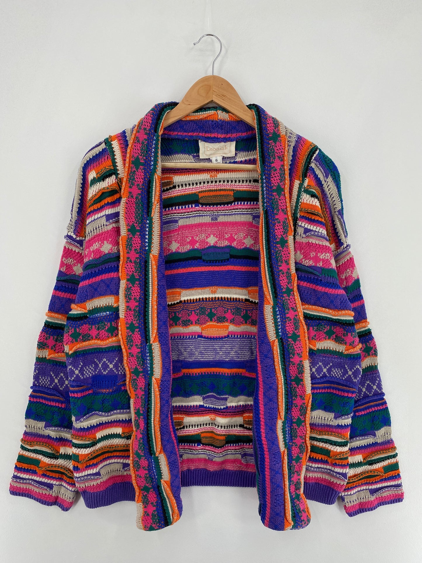 Vintage 3D COOGI Style Size S Knit Sweater / E959