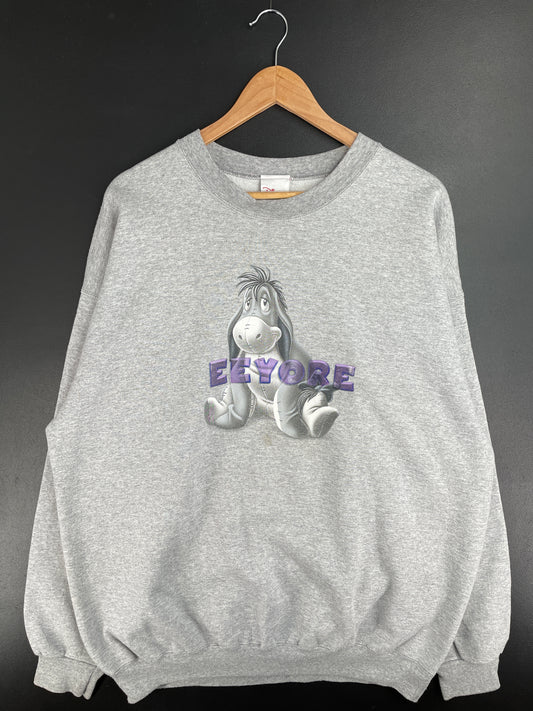 00's DISNEY EEYORE Size XL Vintage Sweat-shirt / E1423S