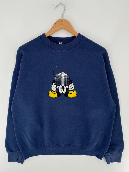 .90's DISNEY MICKEY Made in USA Size L Vintage Sweat-Shirt / E6152S