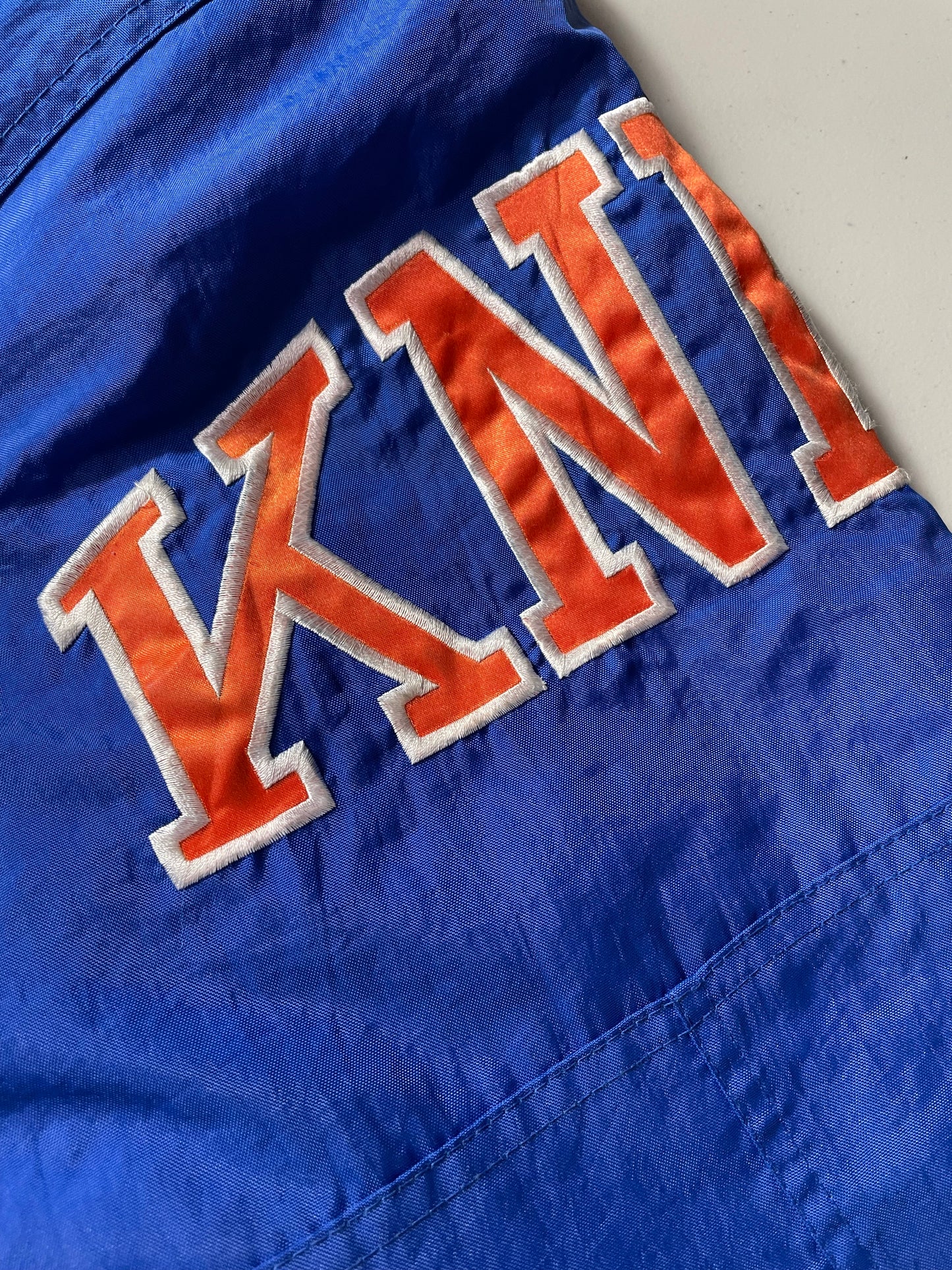 90's STARTER x NEW YORK KNICKS Size XL Vintage NFL Padded Nylon Jacket / K6268